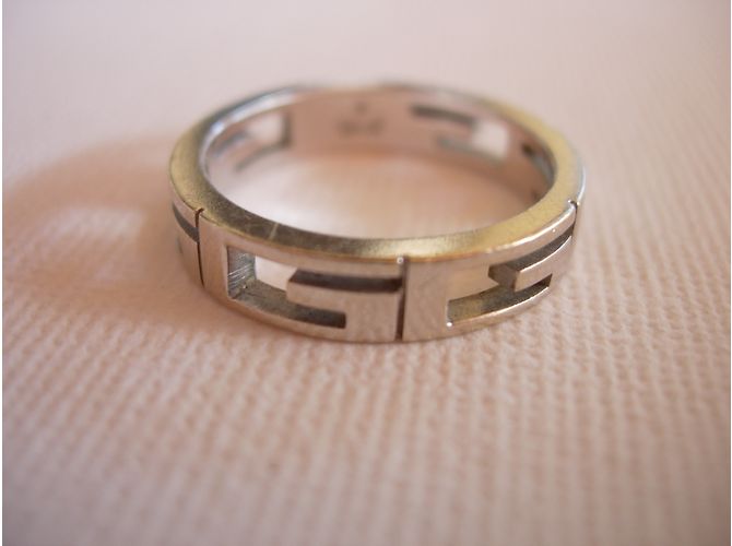 Gucci GG Ring aus Weißgold Größe 53 Silber - Ansicht 3