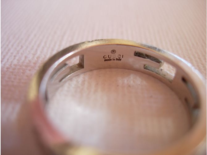 Gucci GG Ring aus Weißgold Größe 53 Silber - Ansicht 4
