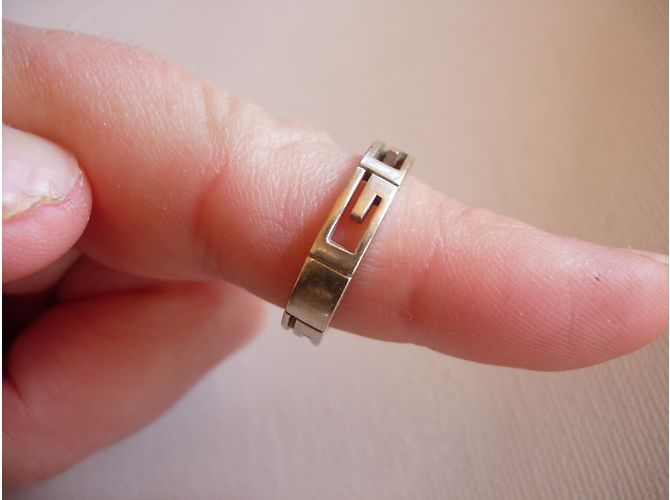 Gucci GG Ring aus Weißgold Größe 53 Silber - Ansicht 5