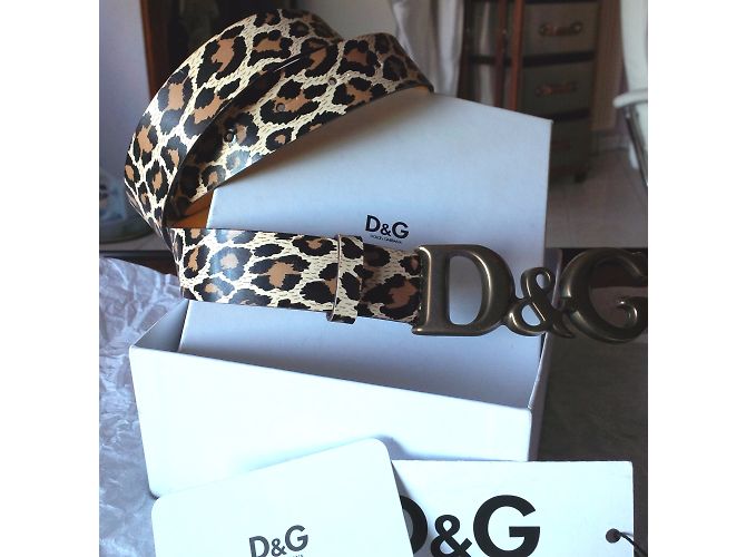 Dolce & Gabbana Gürtel aus Leder mit Leopardenmuster 90cm Leopardenprint - Ansicht 3