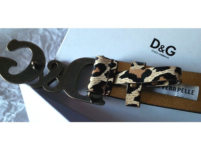 Dolce & Gabbana Gürtel aus Leder mit Leopardenmuster 90cm Leopardenprint - Ansicht 5