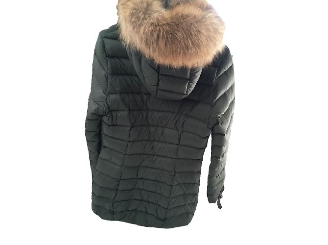 Gertrude Huguette Chaqueta de Plumón Larga Piel Caqui - vista 2
