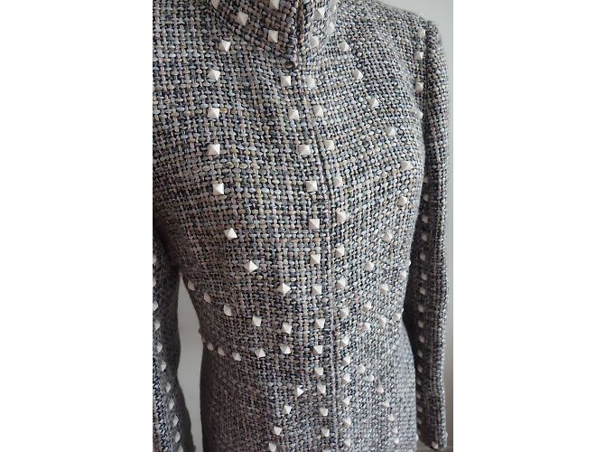 Giacca in tweed multicolor Chanel Multicolore - vista 14
