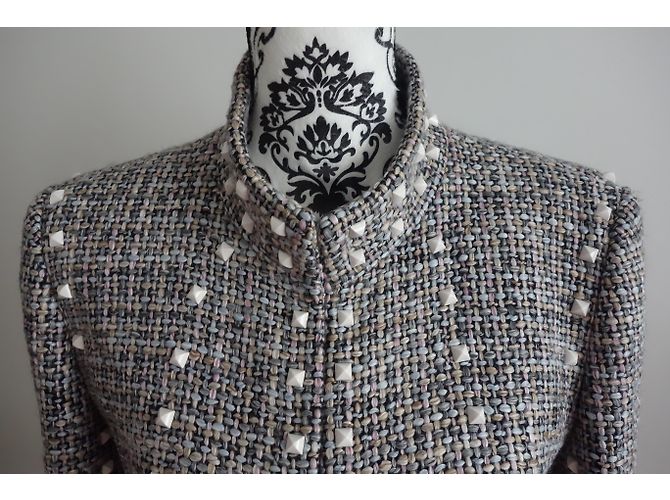 Giacca in tweed multicolor Chanel Multicolore - vista 16