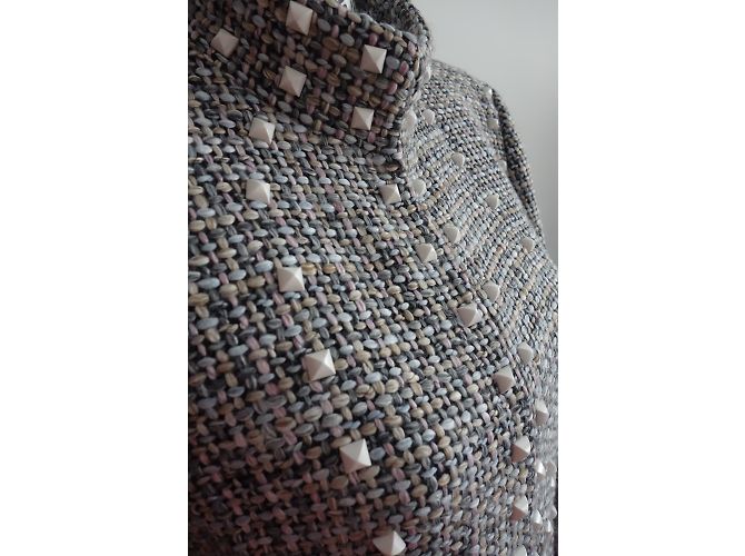 Giacca in tweed multicolor Chanel Multicolore - vista 17