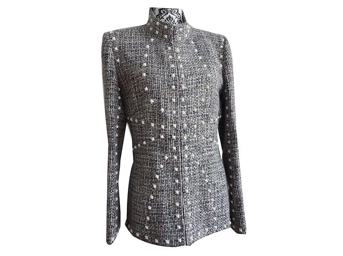 Giacca in tweed multicolor Chanel Multicolore - vista 2
