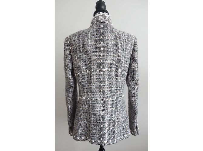 Giacca in tweed multicolor Chanel Multicolore - vista 3