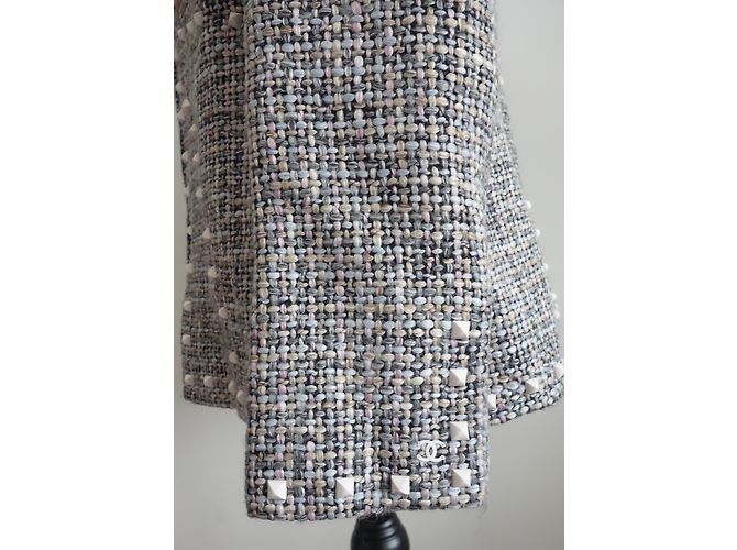 Giacca in tweed multicolor Chanel Multicolore - vista 8