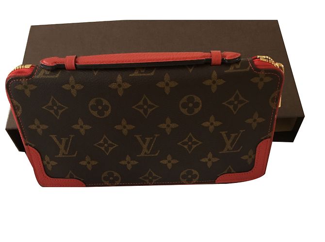 Louis Vuitton «Daily Organizer Zippy Retiro Monogram / cerise» Marrone scuro - vista 2