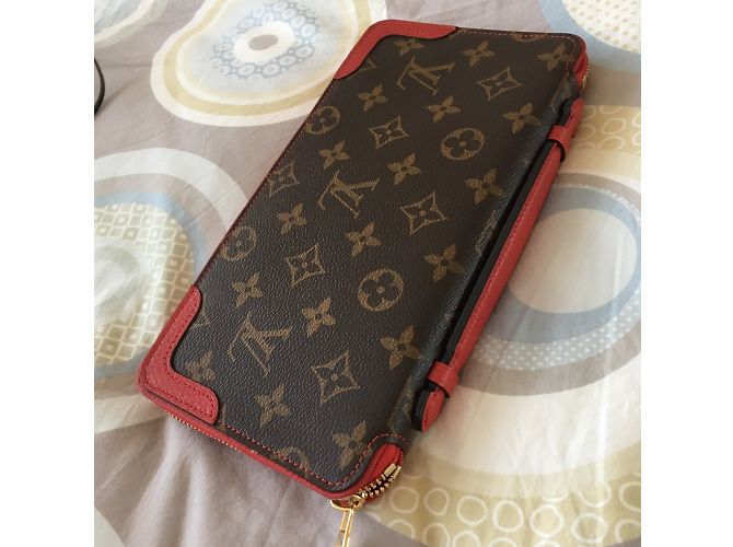 Louis Vuitton «Daily Organizer Zippy Retiro Monogram / cerise» Marrone scuro - vista 6