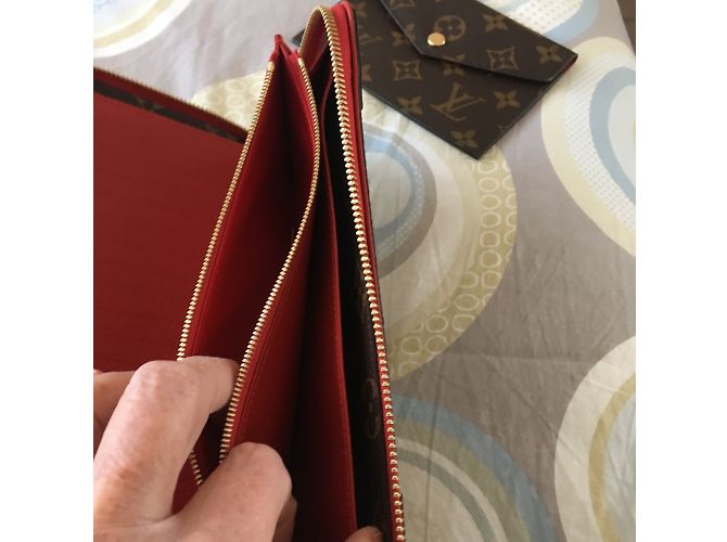 Louis Vuitton «Daily Organizer Zippy Retiro Monogram / cerise» Marrone scuro - vista 8