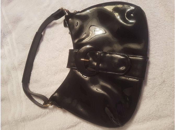 Borsa nera lucida Lk Bennett Nero - vista 6