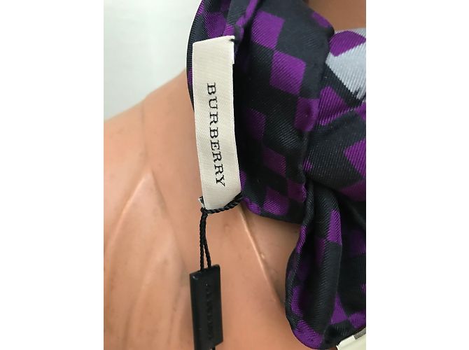 Pañuelo de seda Burberry morado Púrpura - vista 3