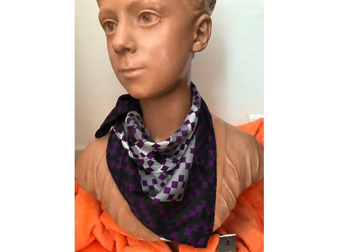 Pañuelo de seda Burberry morado Púrpura - vista 7
