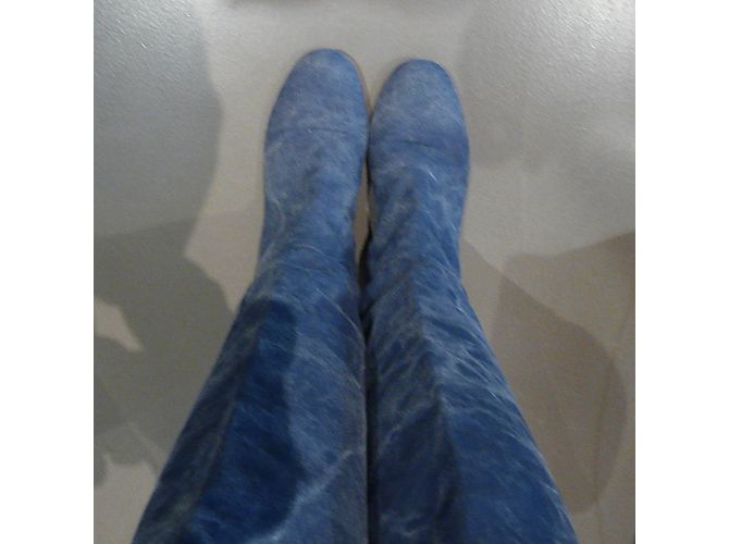 Autre Marque Botas Gemelli TURZI de tela denim azul - vista 3
