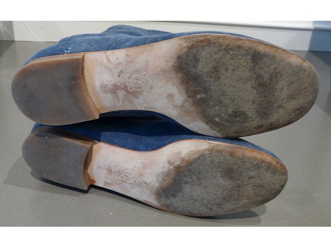 Autre Marque Botas Gemelli TURZI de tela denim azul - vista 6