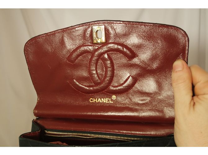 Borsa a mano Chanel in pelle caviar nera Nero - vista 5