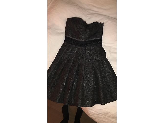 Vestido bustier Miu Miu de seda gris - vista 5