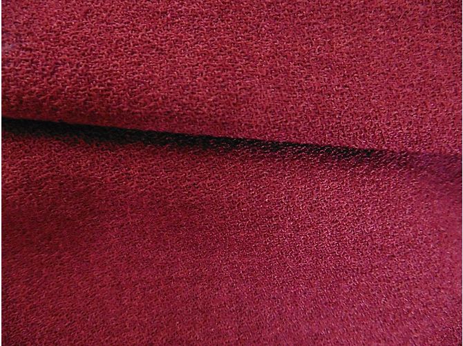 Katy Rodriguez Seidenkleid Himbeere mit schwarzer Satinschleife - Ansicht 8