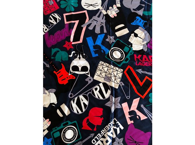 Karl Lagerfeld Sciarpe di seta - vista 2