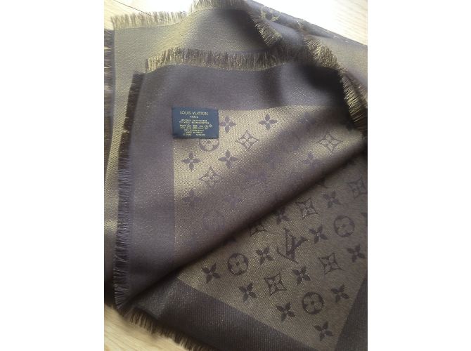 Louis Vuitton Bufanda clásica del monograma Castaño - vista 3