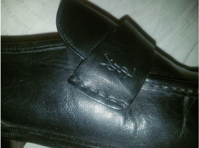 Scarpe eleganti Yves Saint Laurent in pelle nera da uomo Nero - vista 9