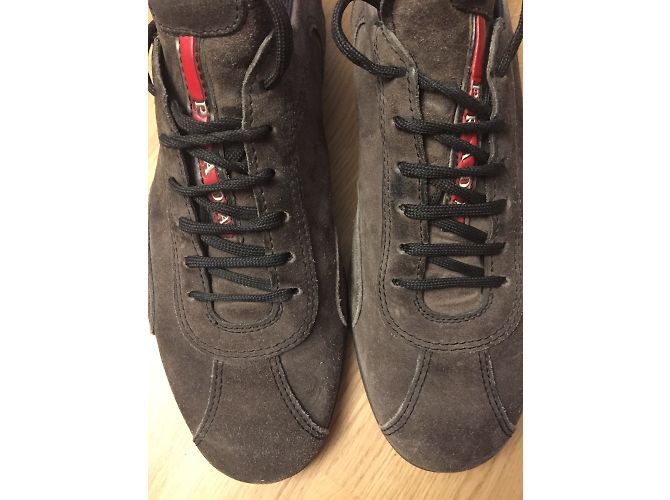 Prada Suede Sneakers Brown - view 3