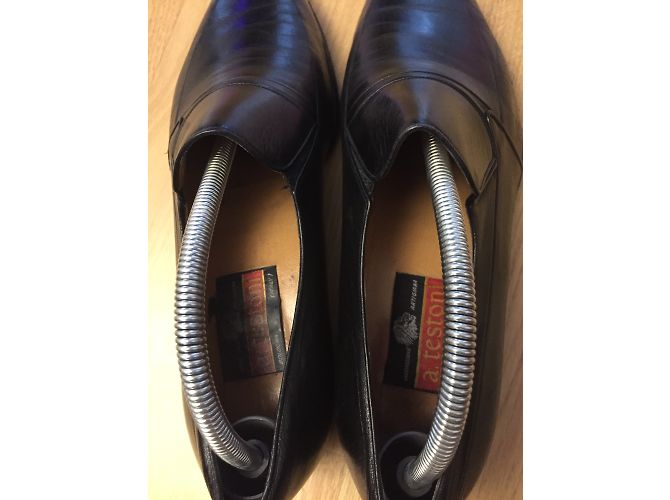 A. Testoni Black Leather Boots - view 5