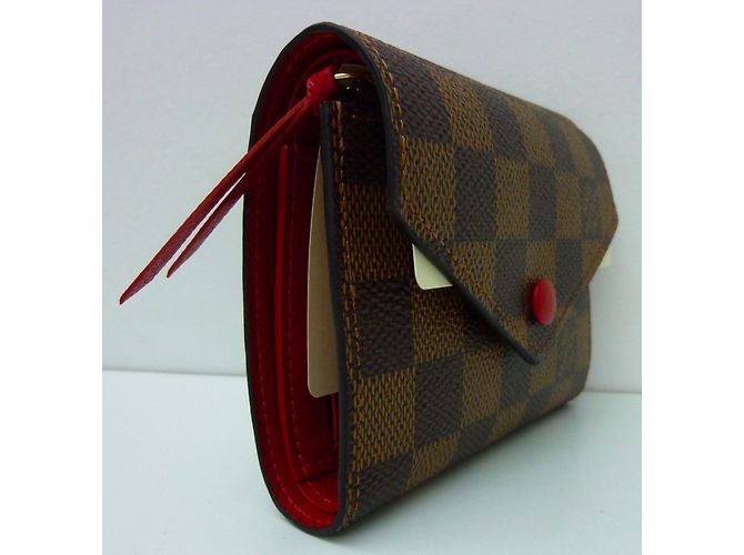 Louis Vuitton Victorine damier ébène Marrone - vista 3