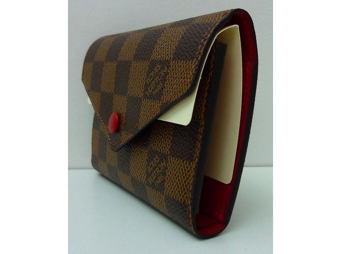 Louis Vuitton Victorine damier ébène Marrone - vista 4