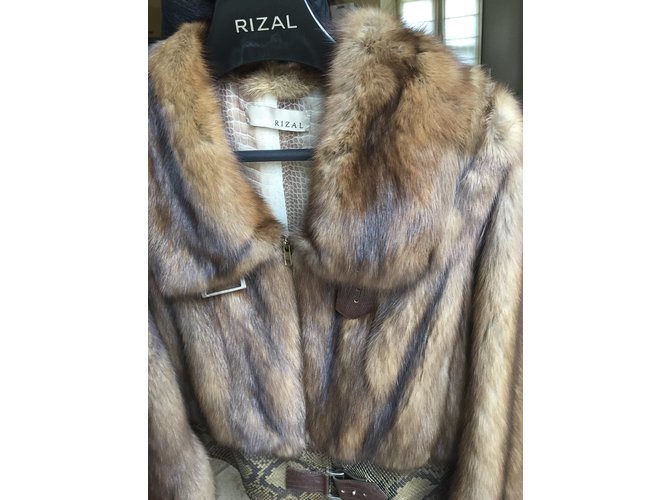 Rizal Zibeline and Python Jacket Brown - view 3