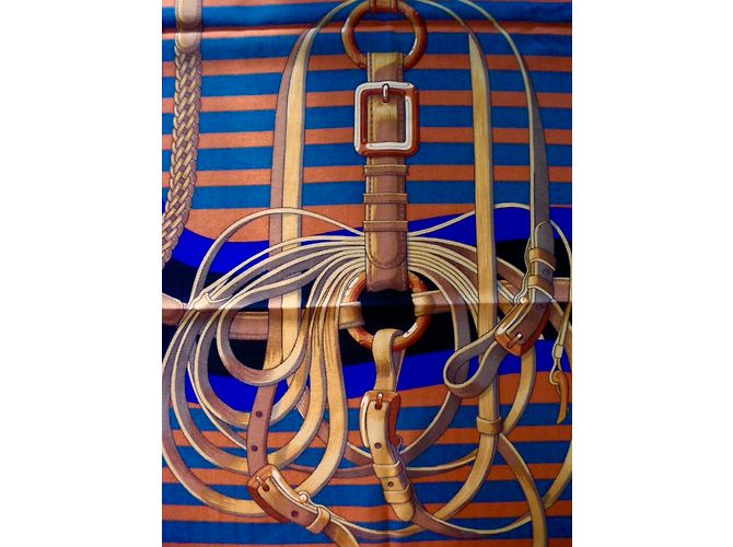 Hermès COACHING (Cachemira y Seda) Multicolor - vista 11