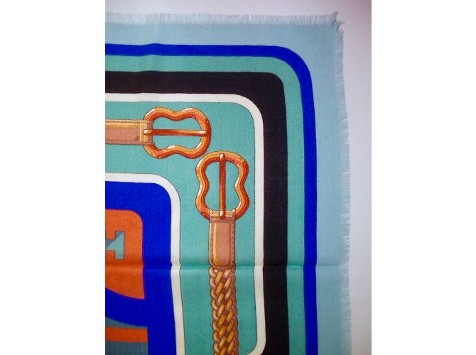 Hermès COACHING (Cachemira y Seda) Multicolor - vista 5