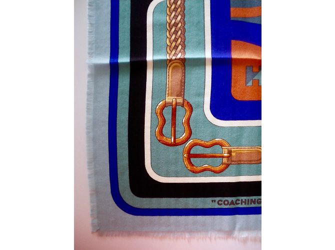 Hermès COACHING (Cachemira y Seda) Multicolor - vista 8