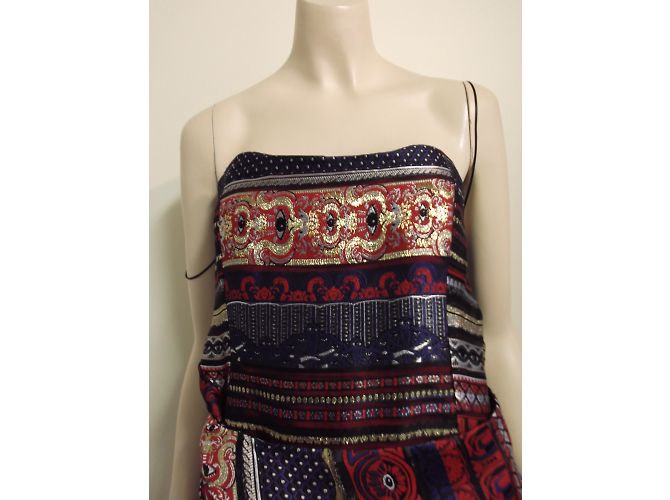 Abito Kenzo Genius con bustier in viscosa multicolore - vista 6