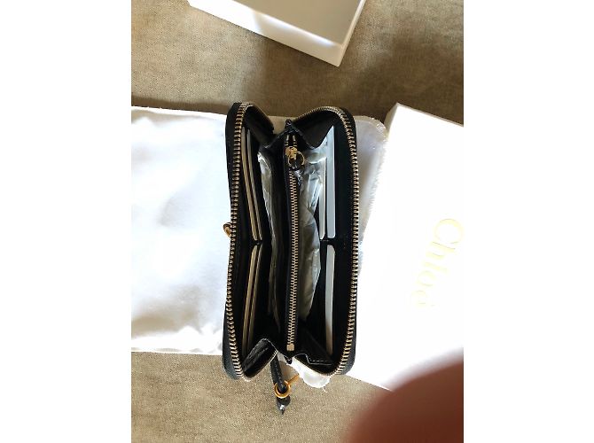 Chloé Clack Wallet Black Leather - view 4