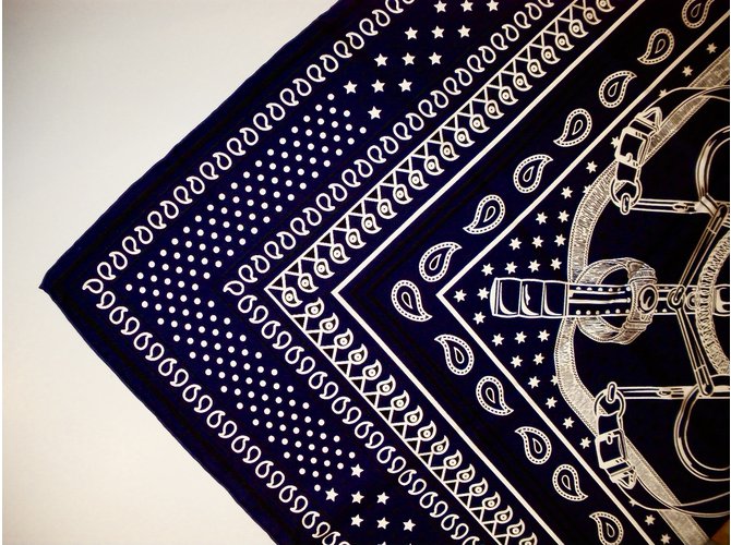 Hermès ÉPERON d'OR BANDANA Marineblau - Ansicht 6