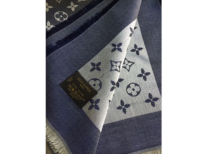 Louis Vuitton Bufanda del monograma Azul - vista 5