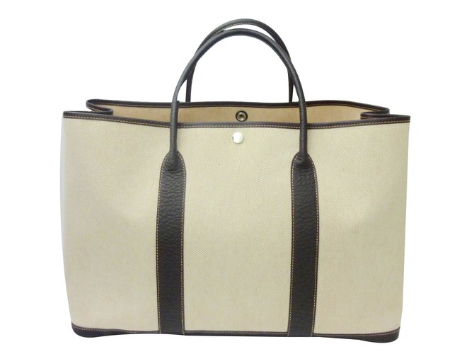 Hermès GM Garden Party Marrone Beige - vista 2