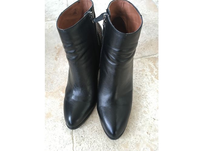 Stivaletti Pura Lopez in pelle nera 40EU Nero - vista 6