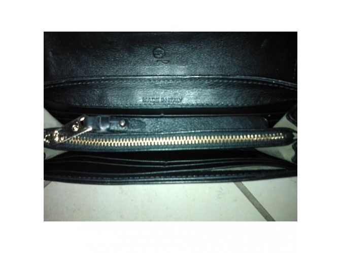 Cartera Alexander McQueen de cuero negro - vista 4