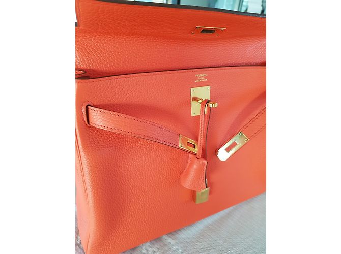 Hermès Kelly 32 Amapola Naranja - vista 5