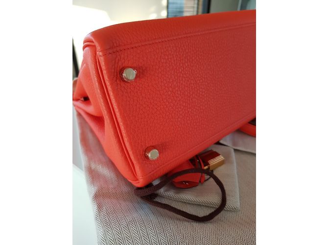 Hermès Kelly 32 Amapola Naranja - vista 7