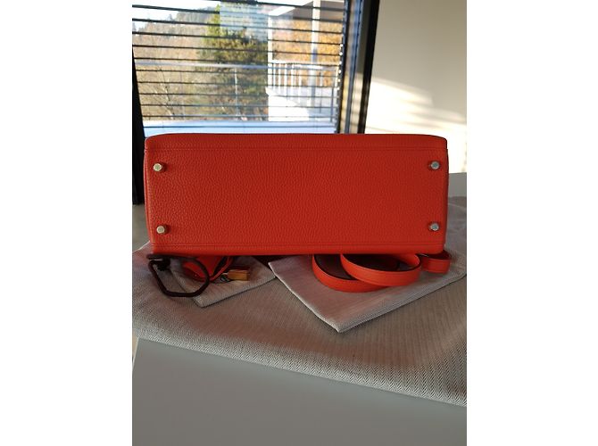 Hermès Kelly 32 Amapola Naranja - vista 8