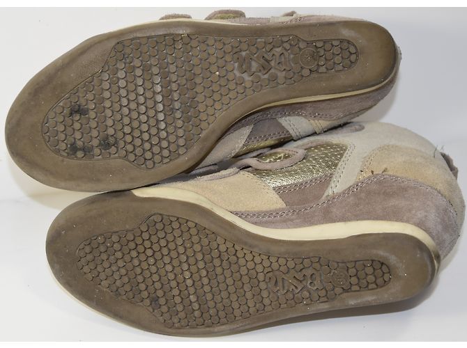 Sneakers con tacco Ash Alex Bis Beige e Oro - vista 7