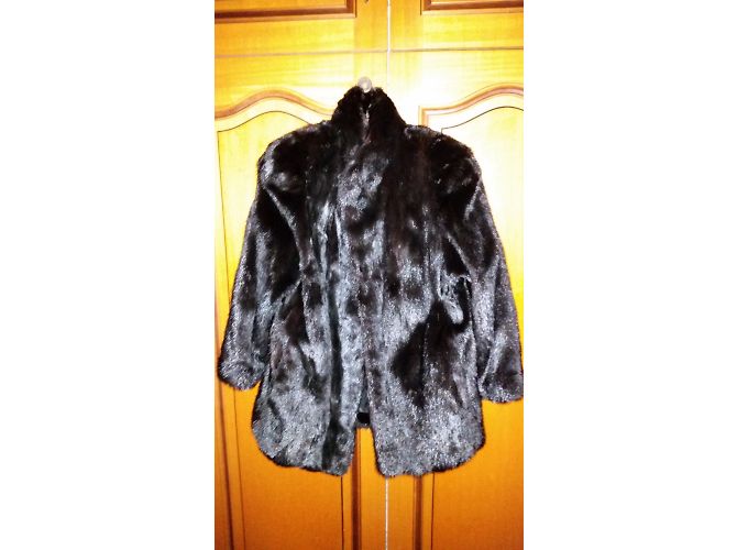 Autre Marque Schwarze Nerzjacke Größe 36/38FR - Ansicht 2