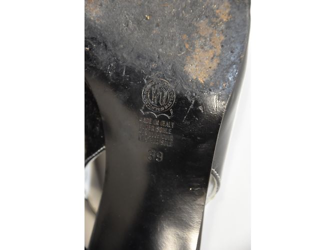 Autre Marque Décolleté Dyva in vernice nera 39 Nero Bianco - vista 8