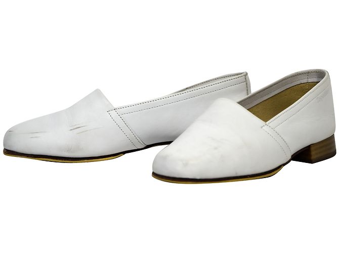 Mocassini Repetto in pelle bianca Bianco - vista 2