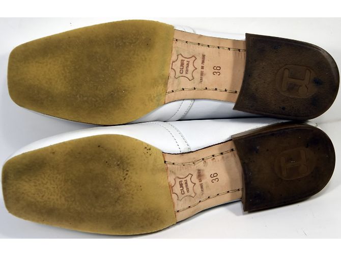 Mocassini Repetto in pelle bianca Bianco - vista 6