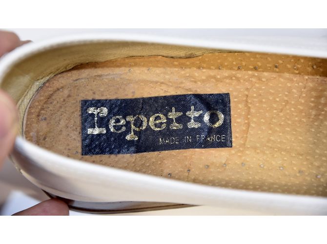 Mocassini Repetto in pelle bianca Bianco - vista 8